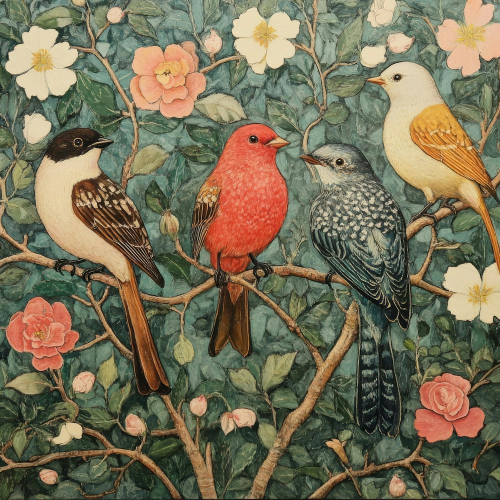 Birds In A Tree Art 8