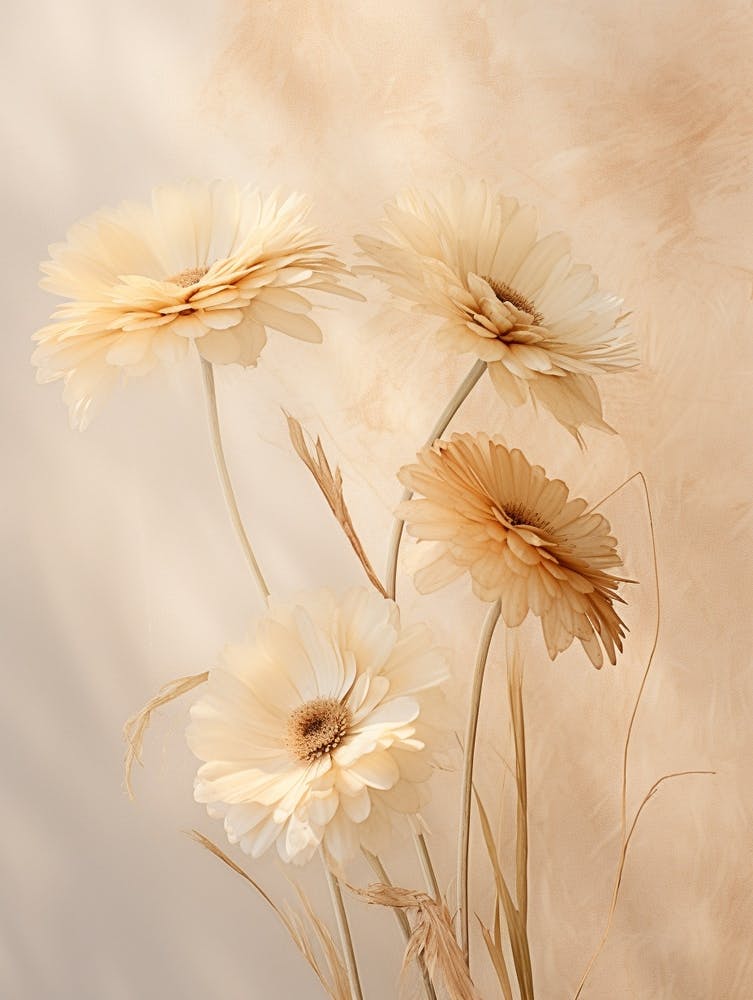 Boho Dried Flowers Gerbera Daisy 4