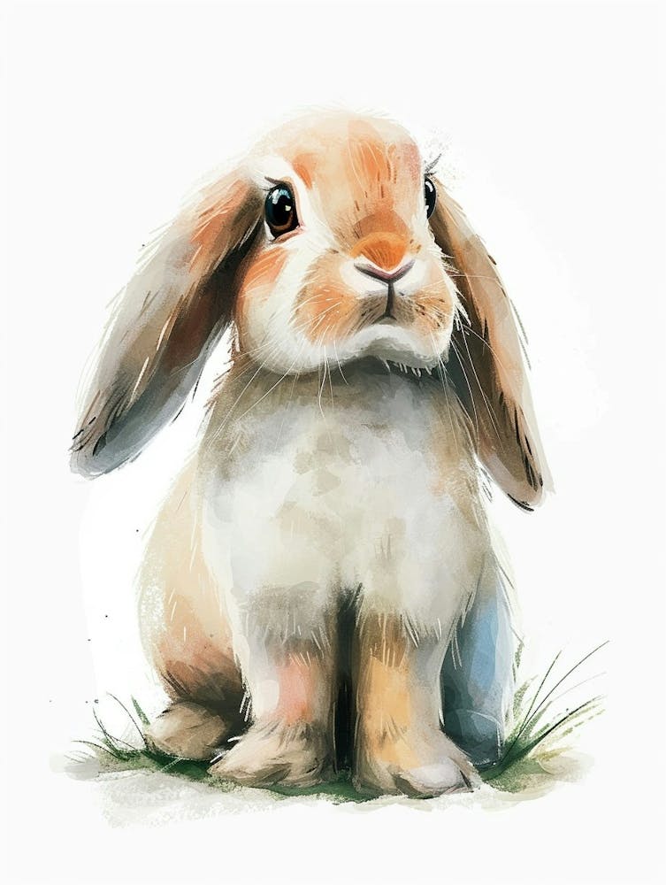 Britannia Petite Rabbit Kids Illustration 1