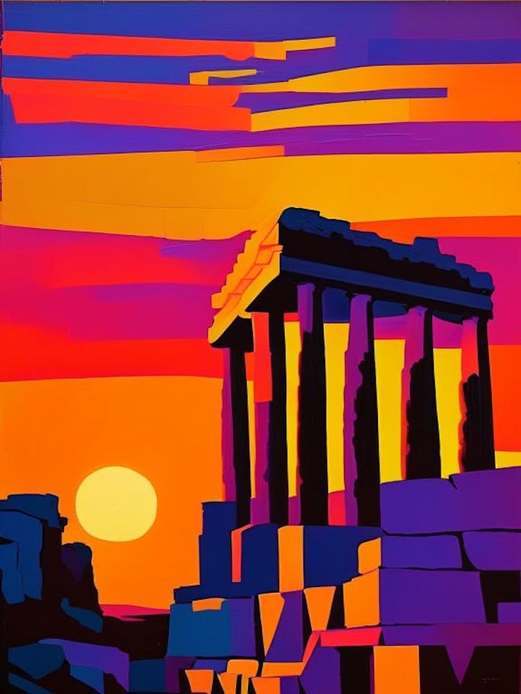 The Acropolis Geometric Sunset
