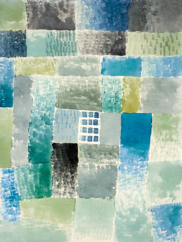 First House In A Settlement, Paul Klee Abstract Bauhaus