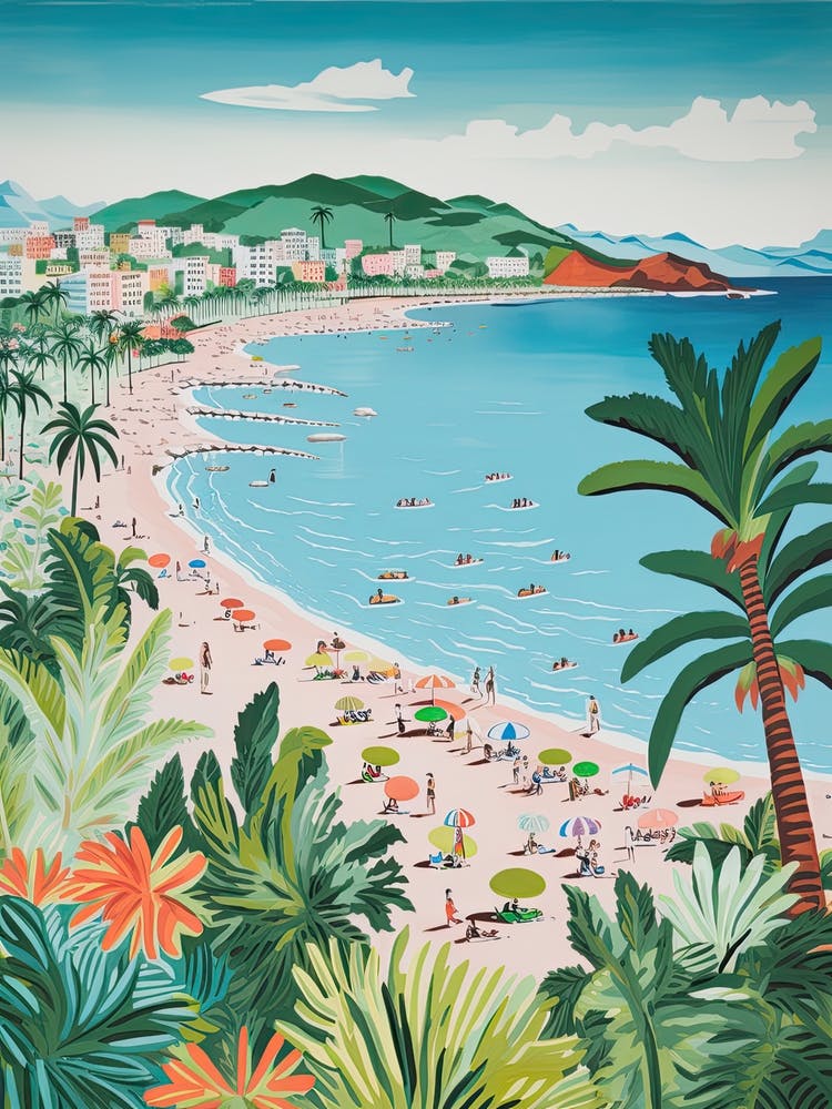Playa De Las Teresitas, Tenerife, Spain, Style Matisse et Rousseau 2