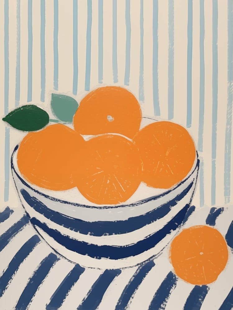 Oranges In A Bowl 2