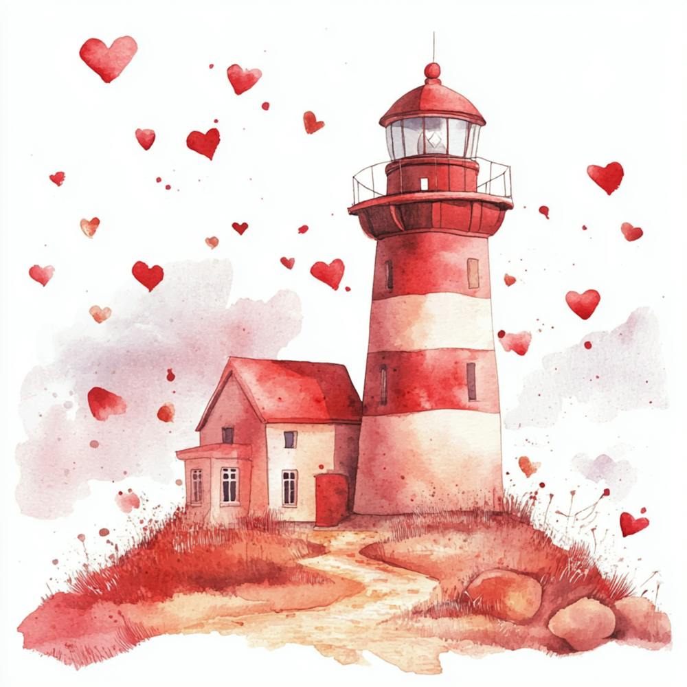 Valentine'S Day Lighthouse 1