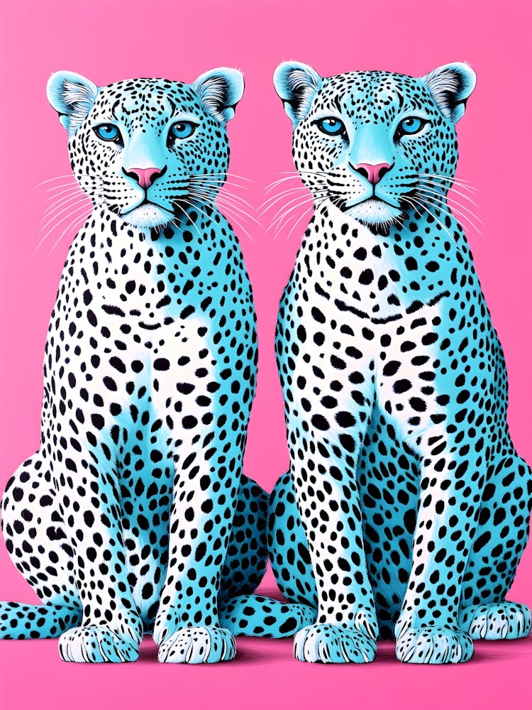 Leopards On Pink