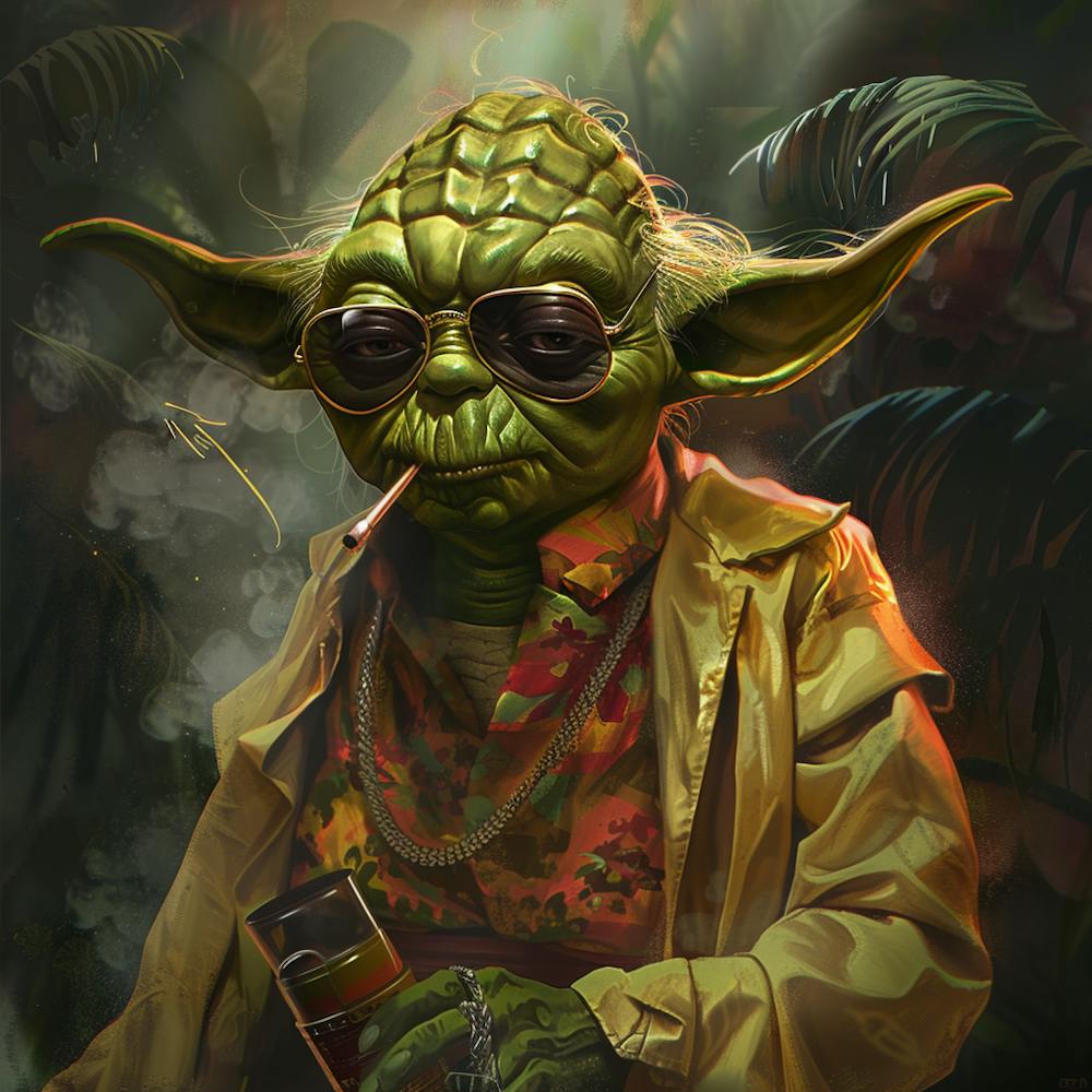 OG White Trash Gangster Yoda