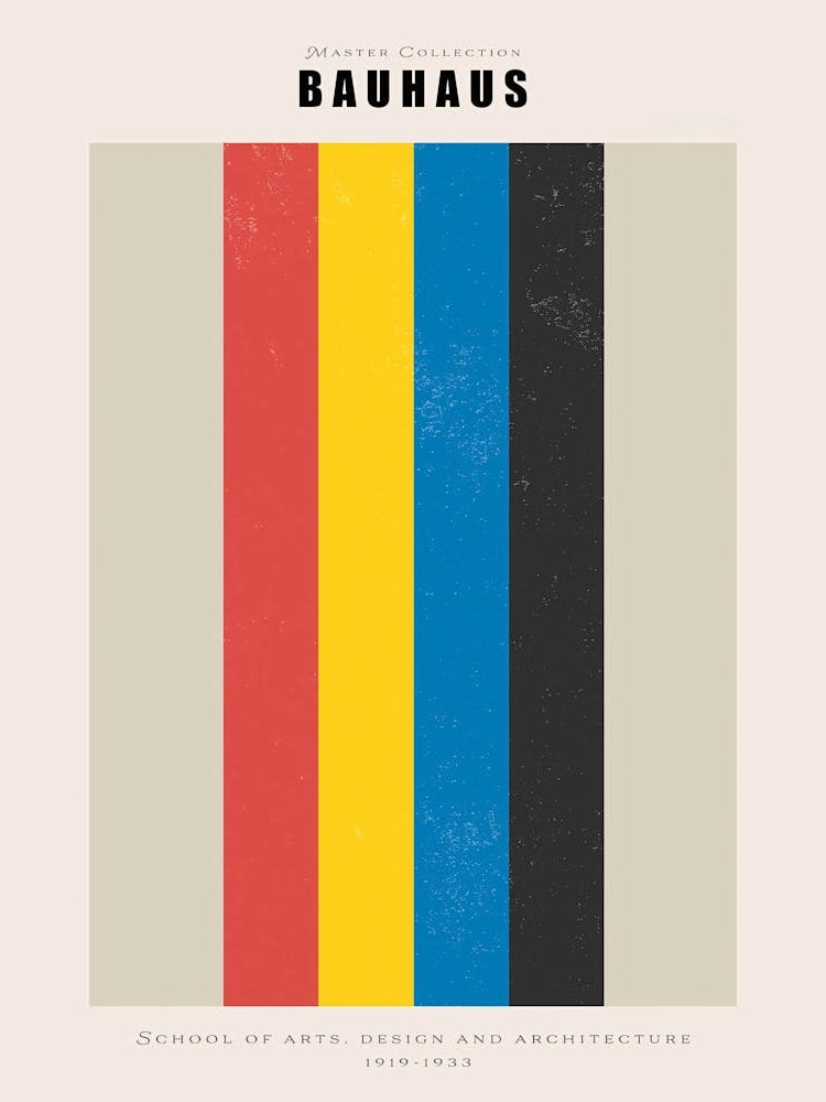 Bauhaus, Minimal Bauhaus Poster