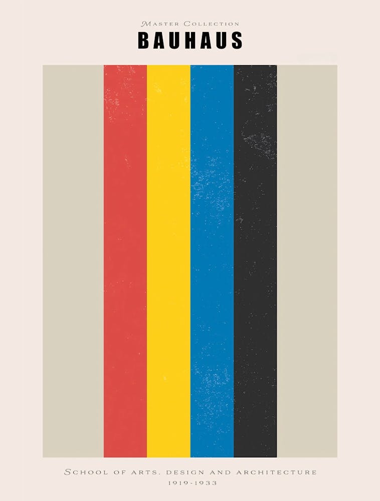 Bauhaus, Minimal Bauhaus Poster