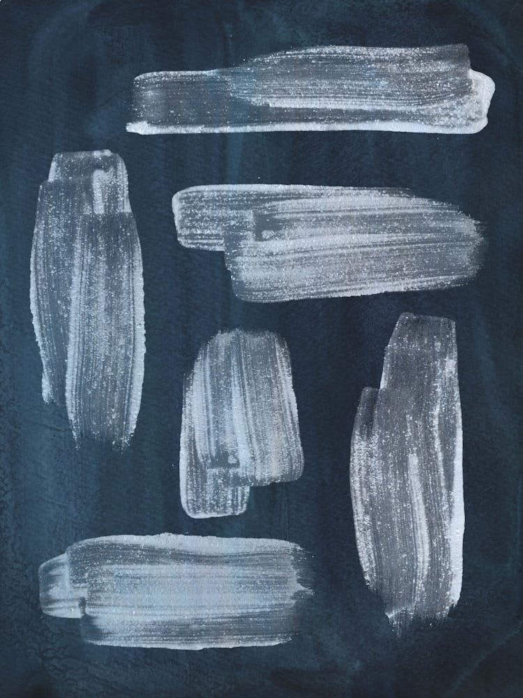 Navy blue abstract Painting