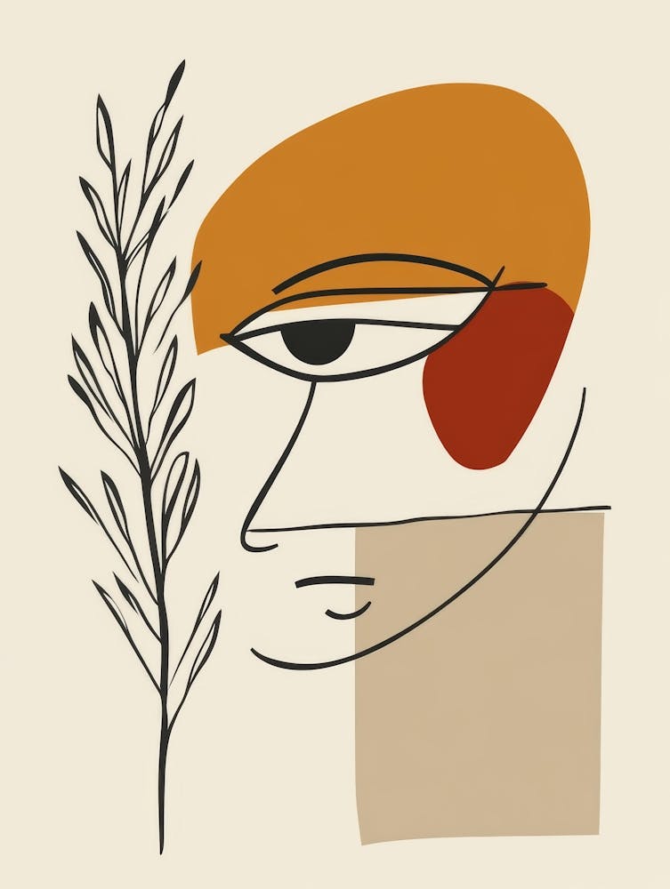 Abstract Portrait Of A Woman 126