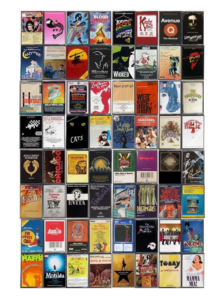 Musicals Print - Retro Cassette Covers