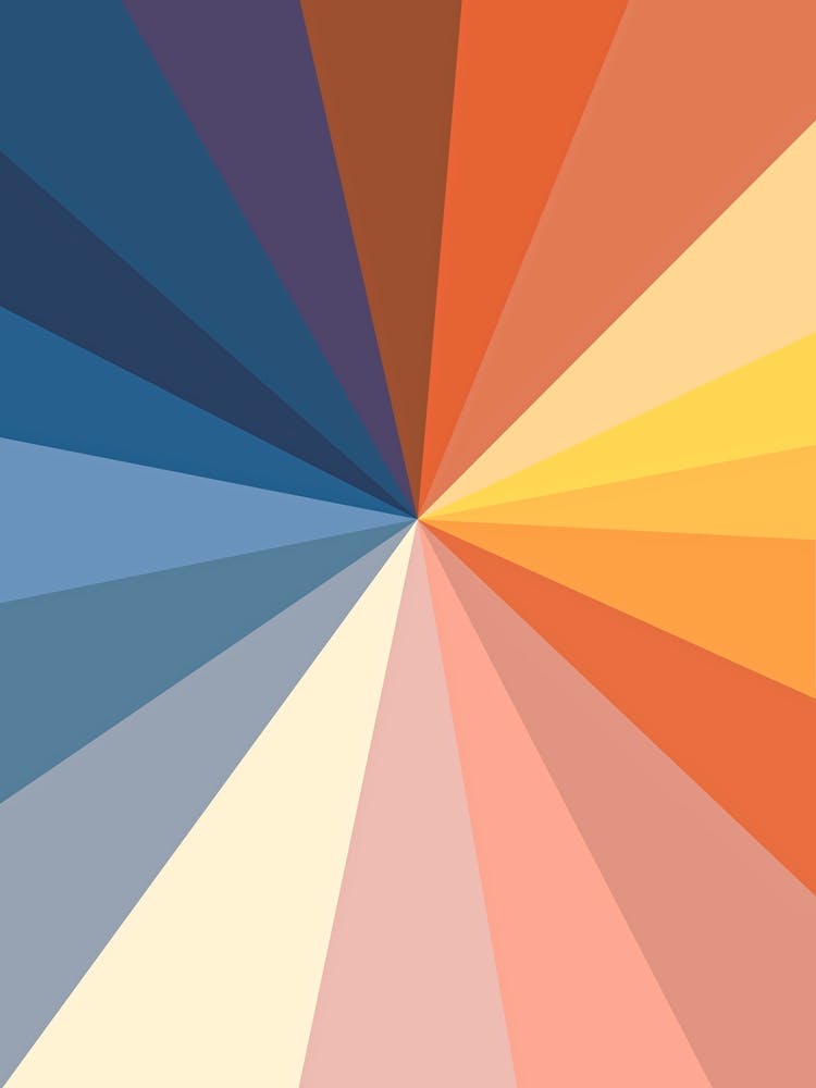 Colourful Geometric Abstract Segments