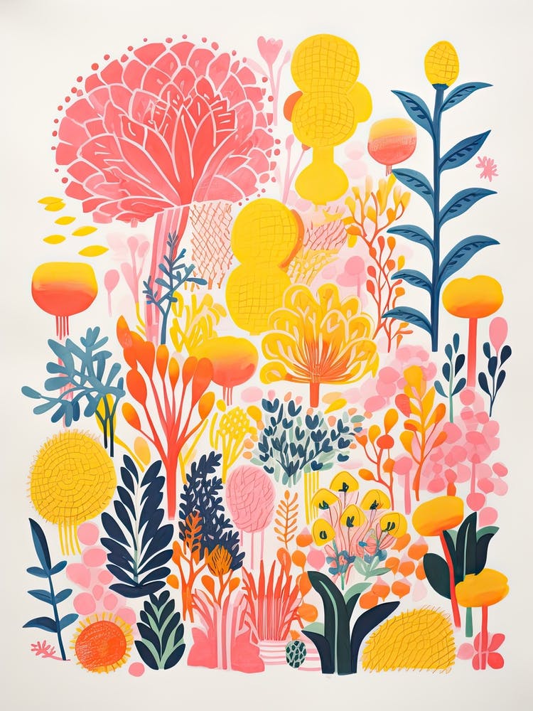 New York Botanical Gardens Abstract Riso Style 4