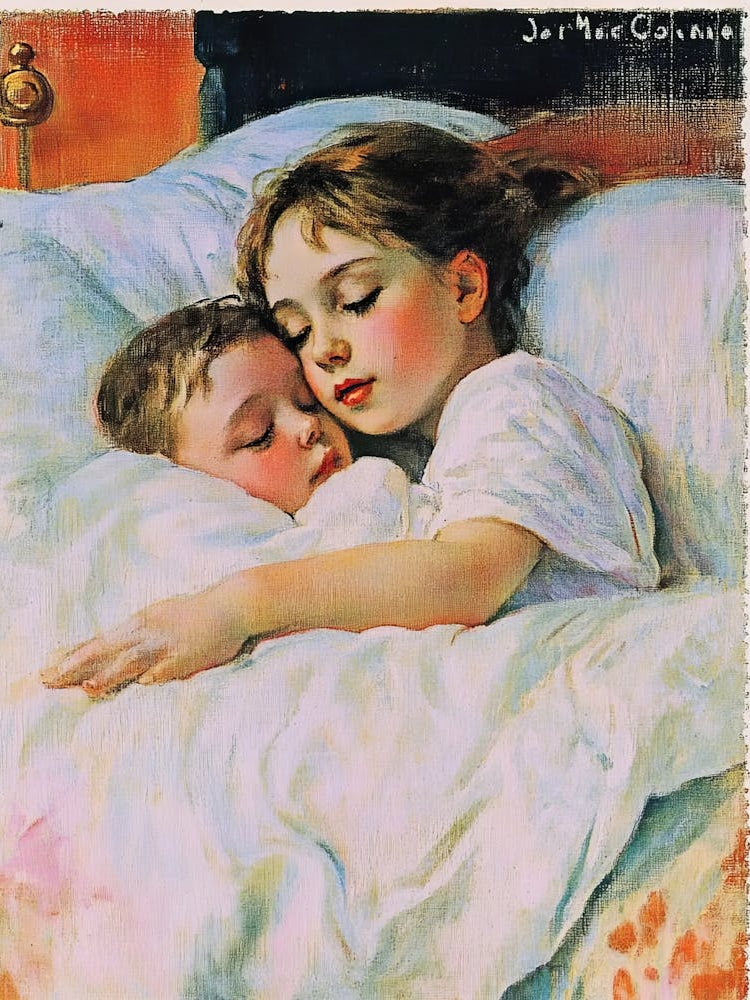 Little Boy And A Little Girl