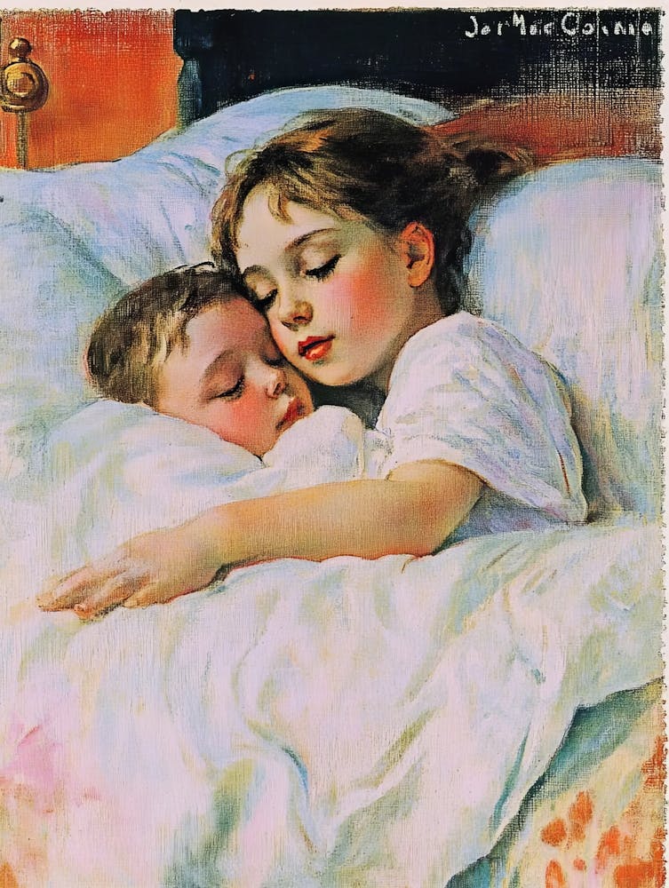 Little Boy And A Little Girl