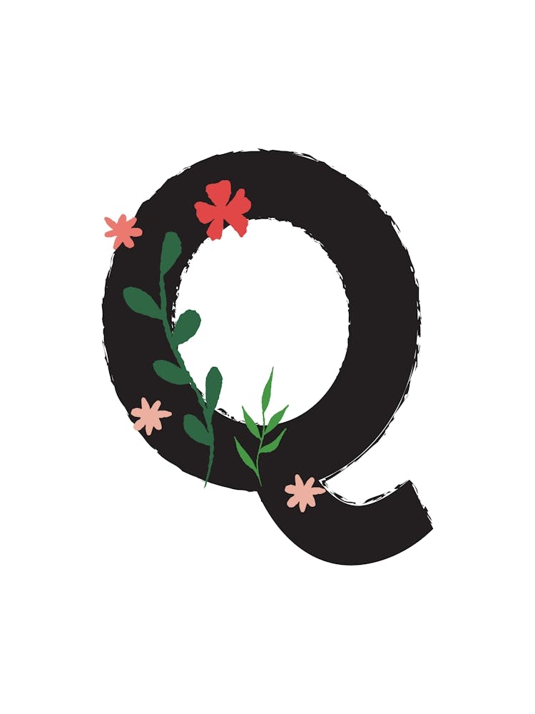 Bedroom Decor White Floral Letters Grey 17