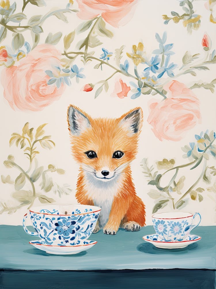 Animals Having Tea   Fox 3