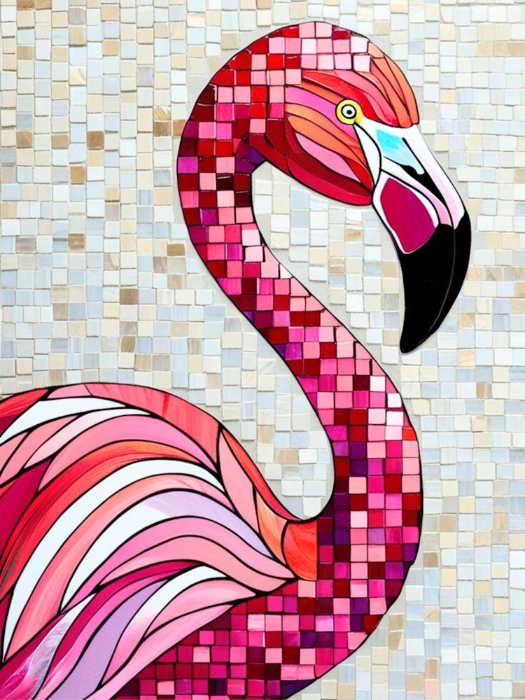 Mosaik-Flamingo 5