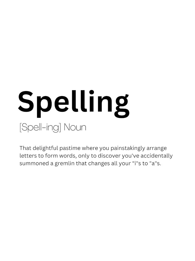 Spelling Definition Meaning