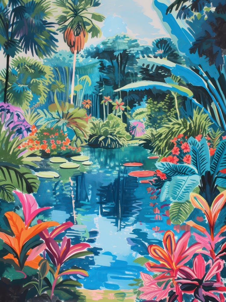 Kew Gardens London Parks Garden 4 Painting