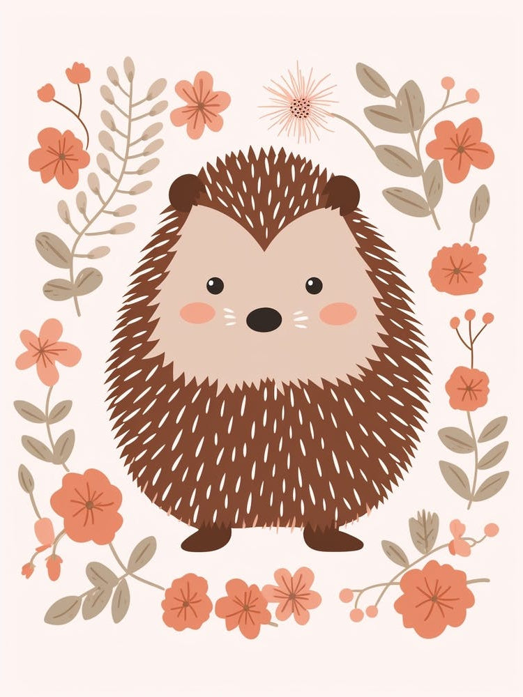 Baby Animal Illustration  Porcupine 2