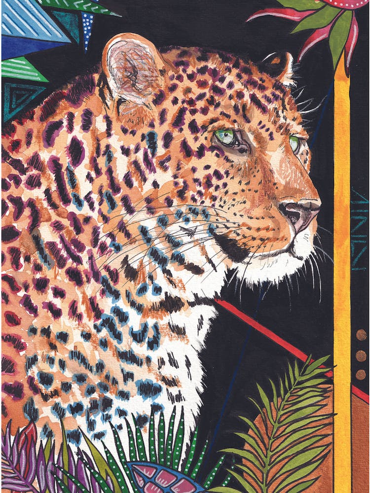 Leopard In The Jungle