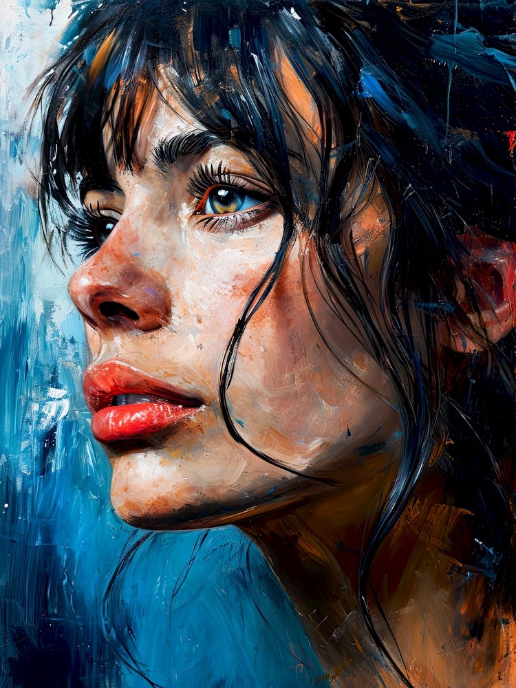 Portrait Of A Woman painting 5