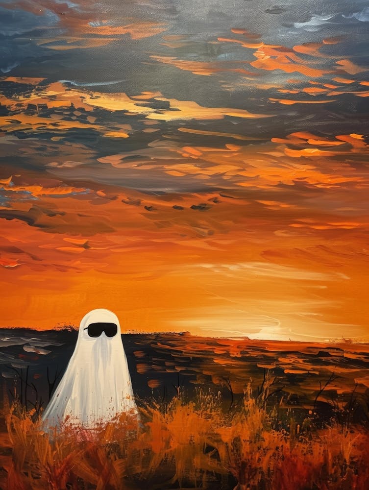 Ghost At Sunset