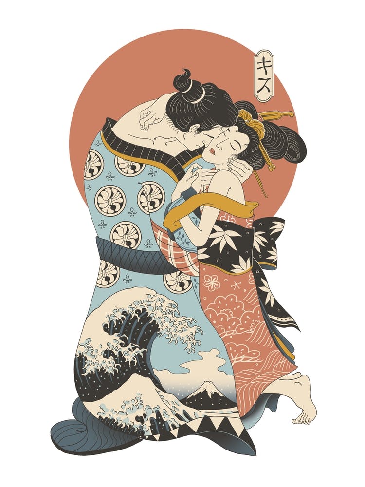 The Kiss Ukiyo E