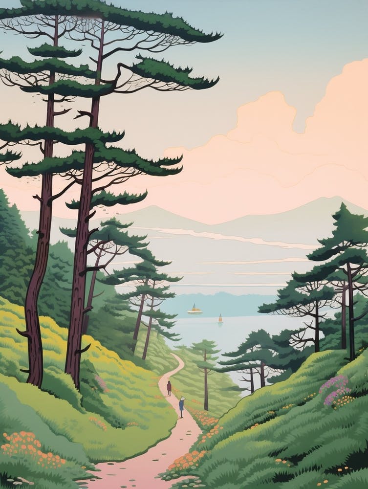 Mount Fuji Japan 2 Hike Illustration