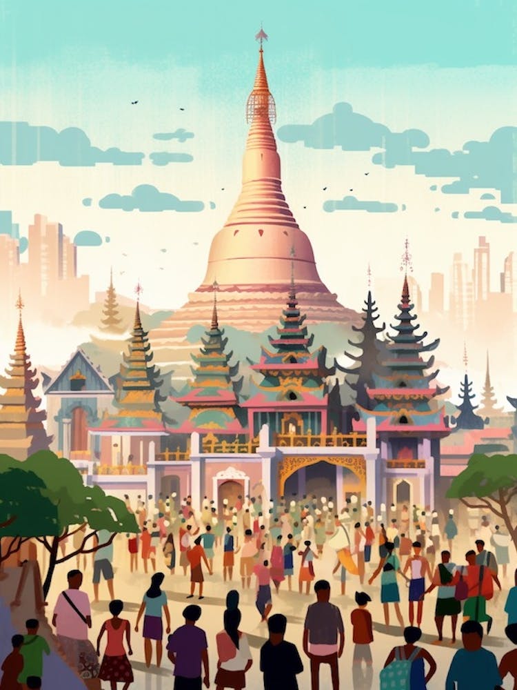 Shwedagon Pagoda Yangon, Myanmar