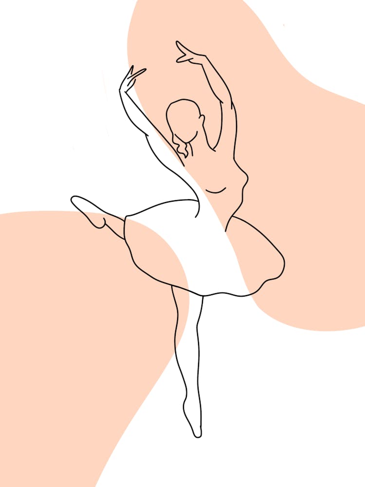 Girly ballet-inspired wall art