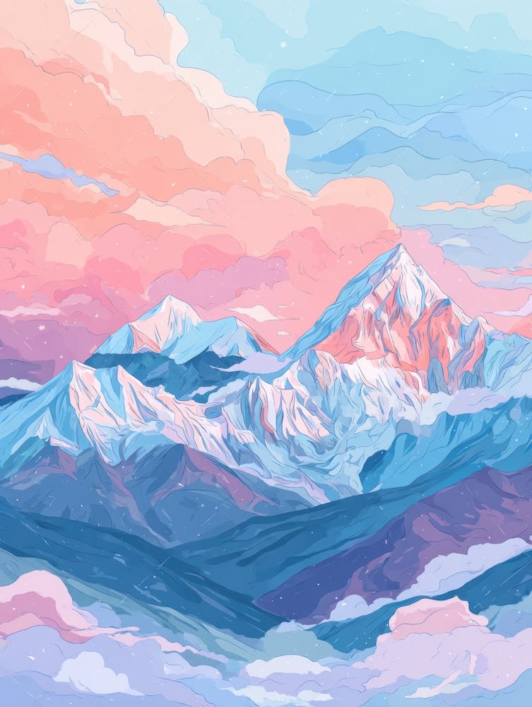 Mountains At Sunset 2