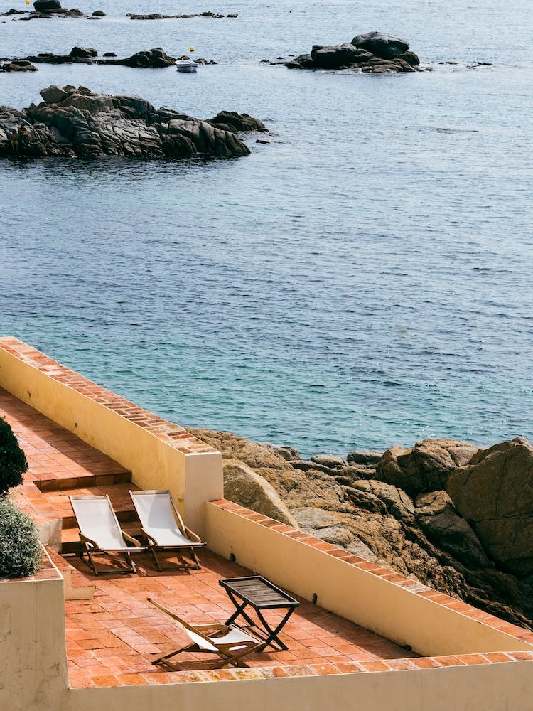 Terrace With Sea View In Costa Brava Spain