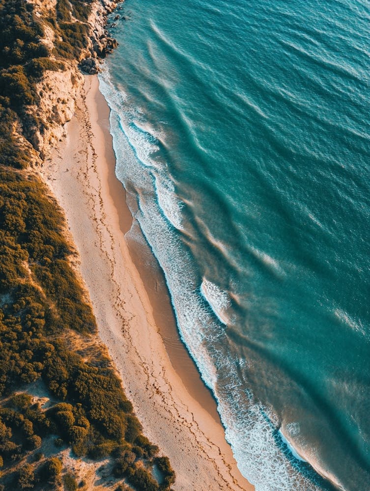 Aerial View Of A Beach 36