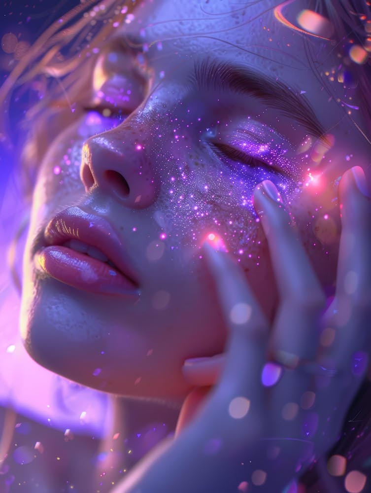 Girl With Glowing Eyes