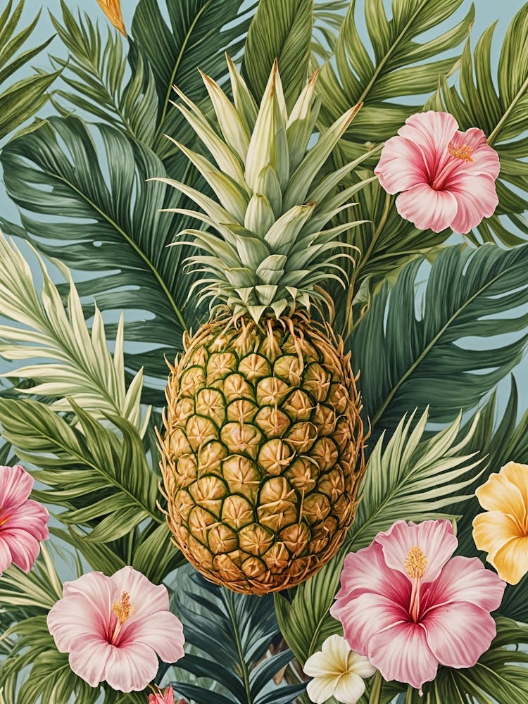 Pineapple And Hibiscus