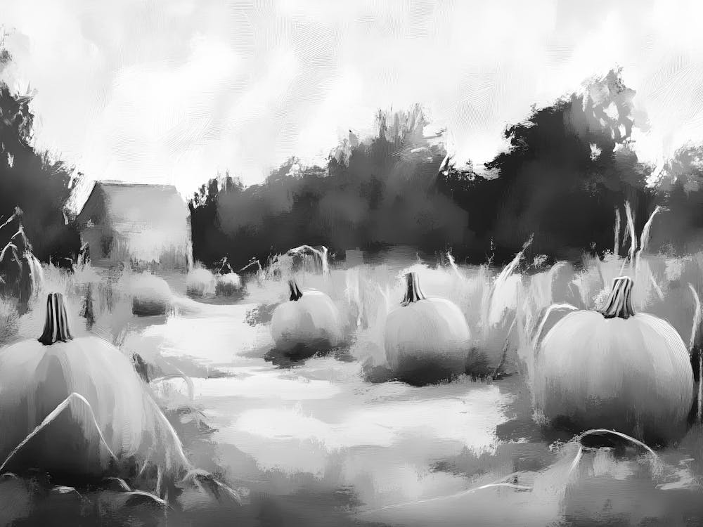 Pumpkins In The Field 3