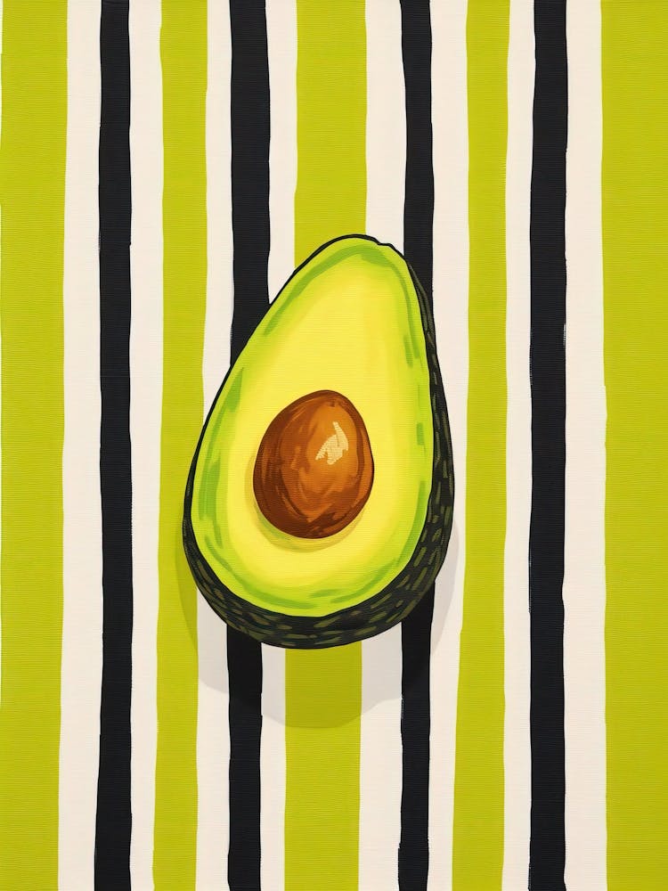 Avocado Fruit Summer Illustration 4