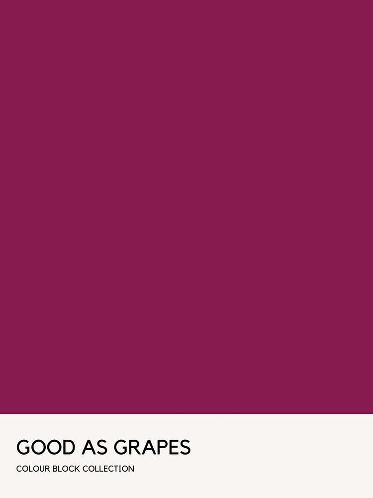 Good As Grapes Colour Block Poster