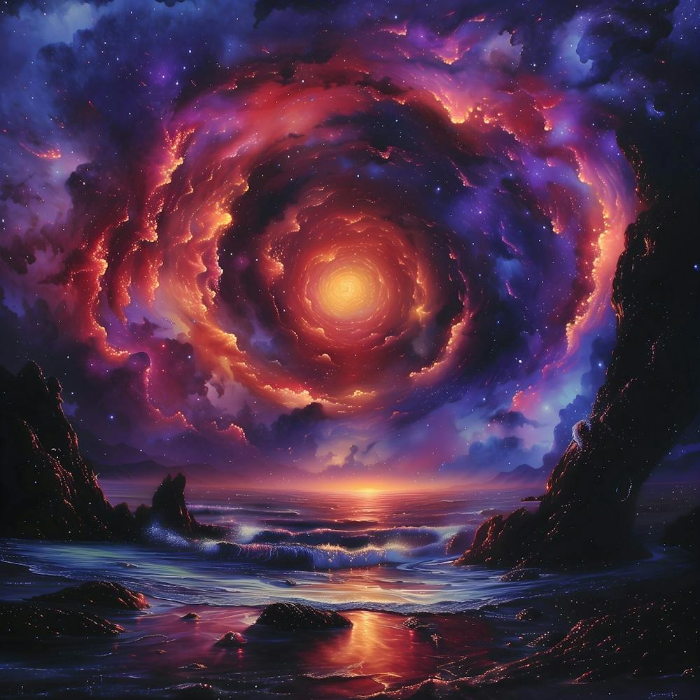 Spiral Galaxy, Impressionism And Surrealism