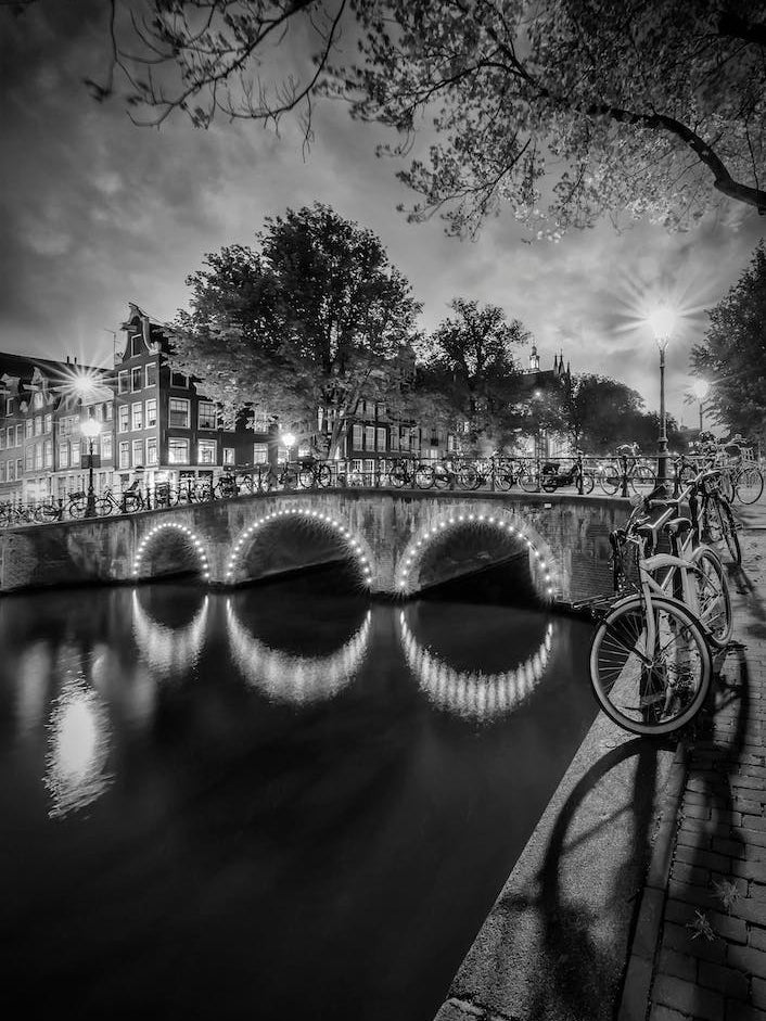 Amsterdam Idyllic nightscape from Keizersgracht
