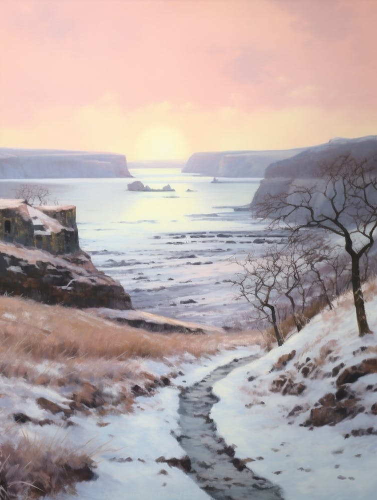 Dreamy Winter Painting Pembrokeshire Coast National Park United States 2
