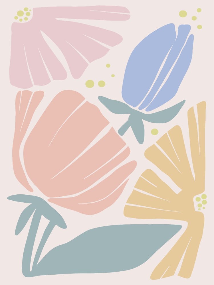 Pastel Flowers Scandinavian 1
