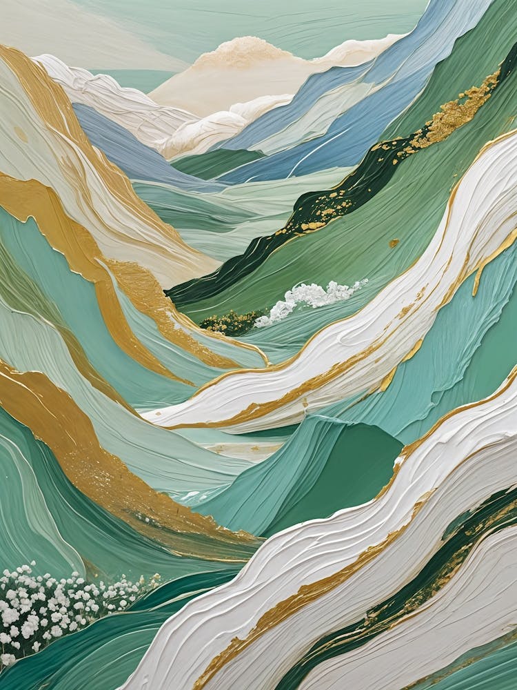 Serene Painted Mountains no5