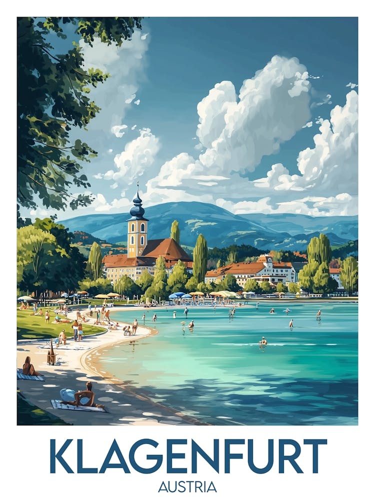 Affiche de voyage Klagenfurt