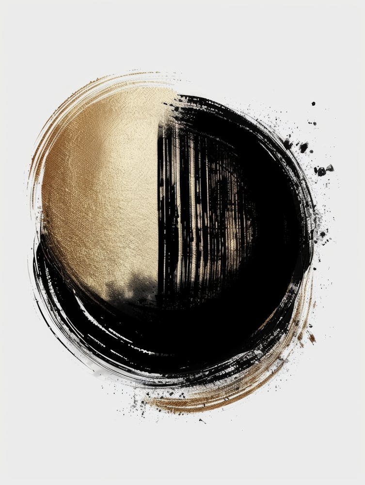Black And Gold Painting 4