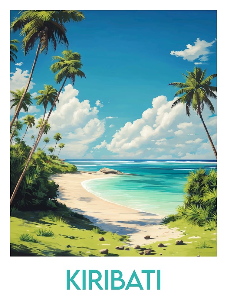 Affiche de voyage Kiribati
