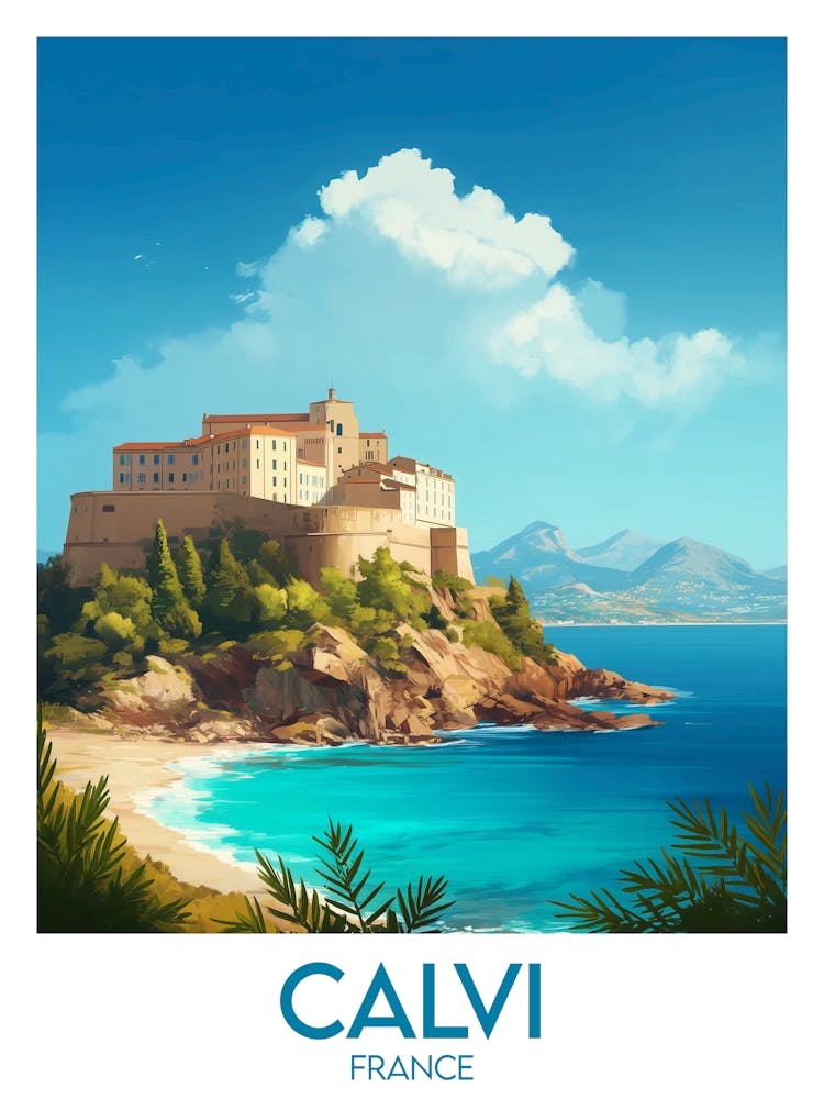 Affiche de voyage Calvi