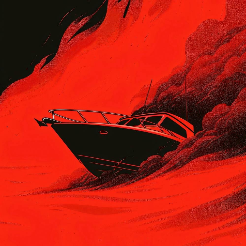 Boat In The Flames